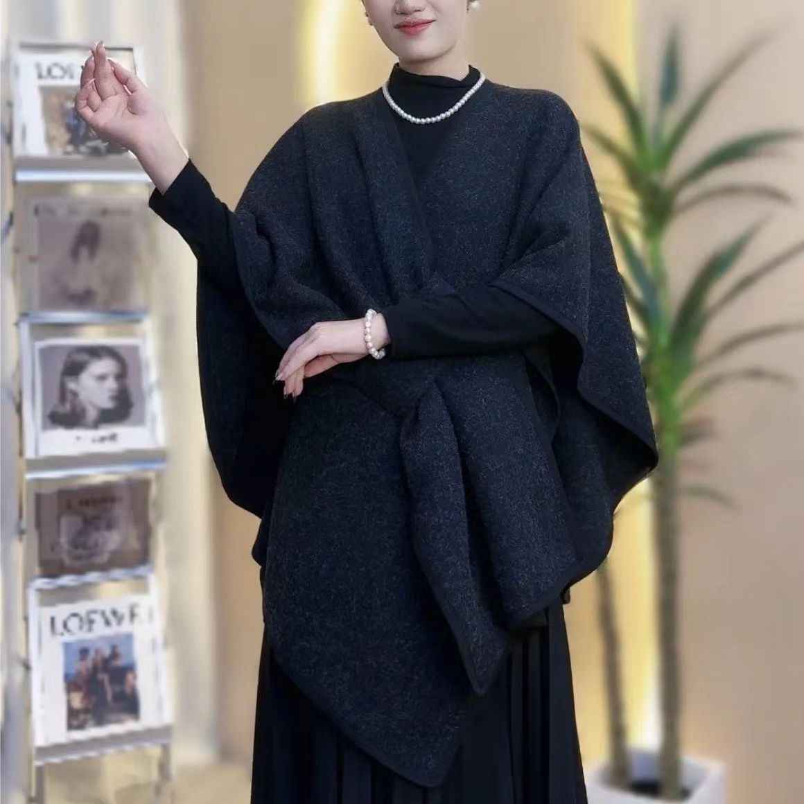 cape cardigan femme
