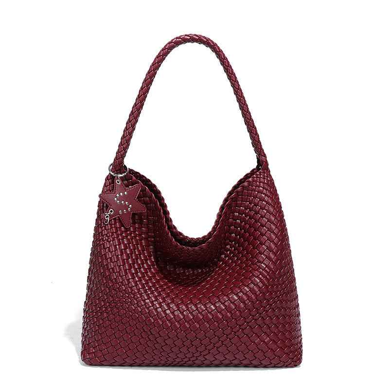 Sac à bandoulière tressé de luxe : Élégance décontractée pour votre quotidien