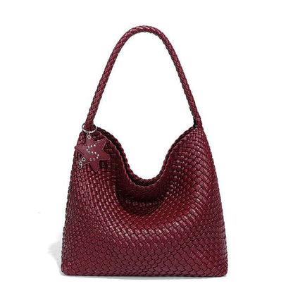 Sac à bandoulière tressé de luxe : Élégance décontractée pour votre quotidien