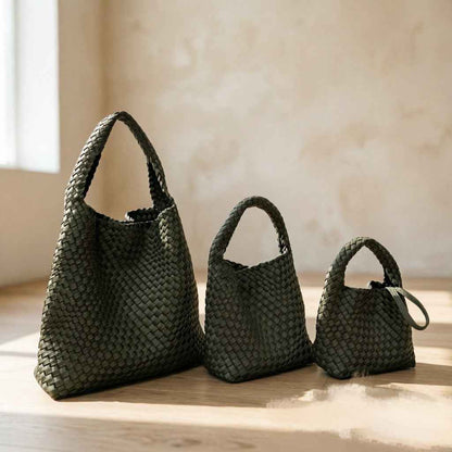 Sac cabas haut de gamme fait main, grande capacité, porté épaule