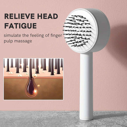 brosse à cheveux autonettoyante 3D