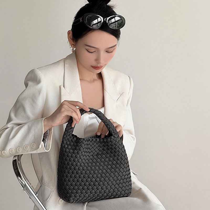 Sac cabas haut de gamme fait main, grande capacité, porté épaule
