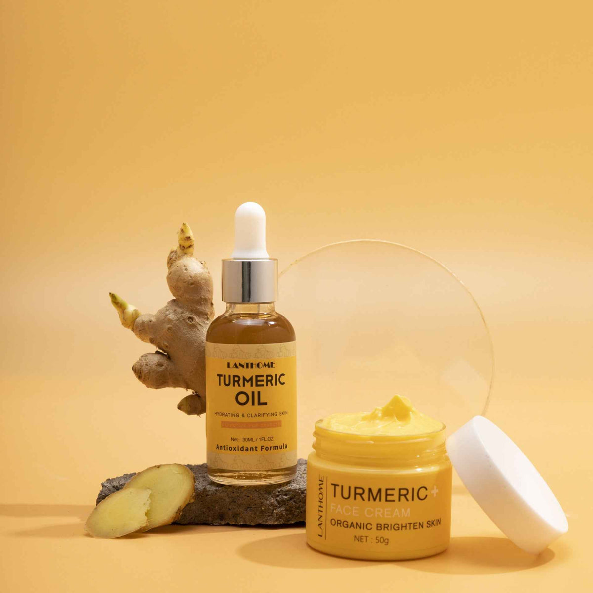 Coffret soin visage curcuma, hydrate,