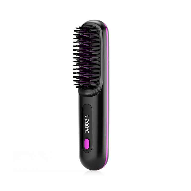 Brosse lissante sans fil 2-en-1 rechargeable USB-C